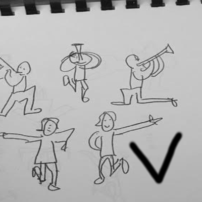 Animated sketchbook drawing